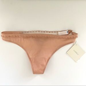 La Perla NWT blush pink thong panties size small